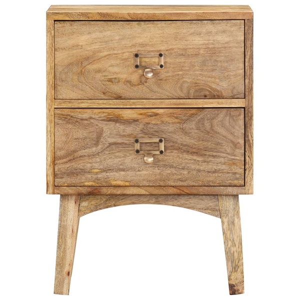 vidaXL Bedside Cabinet 15.7"x13.8"x21.7" Solid Mango Wood