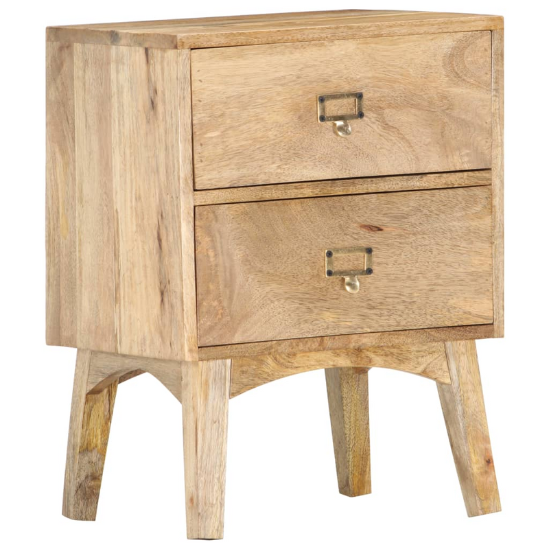 vidaXL Bedside Cabinet 15.7"x13.8"x21.7" Solid Mango Wood