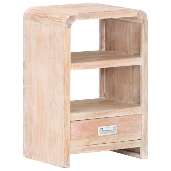 vidaXL Bedside Table 15.7"x11.8"x23.6" Solid Acacia Wood