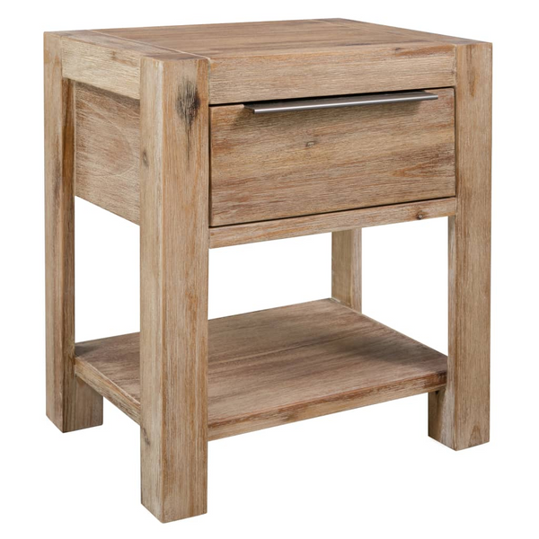 vidaXL Nightstands with Drawers 2 pcs 15.7"x11.8"x18.9" Solid Acacia Wood