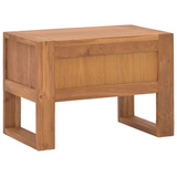 vidaXL Bedside Cabinet 19.7"x11.8"x13.8" Solid Teak Wood