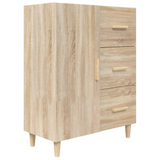 vidaXL Sideboard Sonoma Oak 27.4"x13.4"x35.4" Engineered Wood