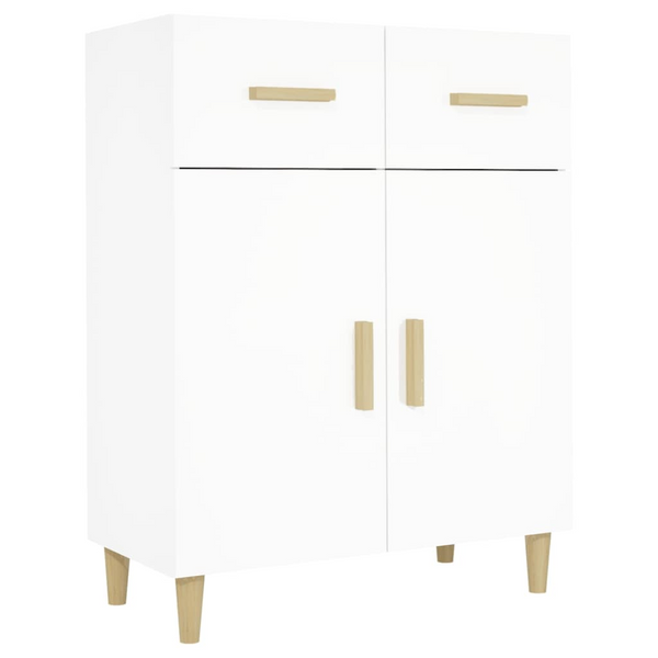 vidaXL Sideboard White 27.4"x13.4"x35" Engineered Wood