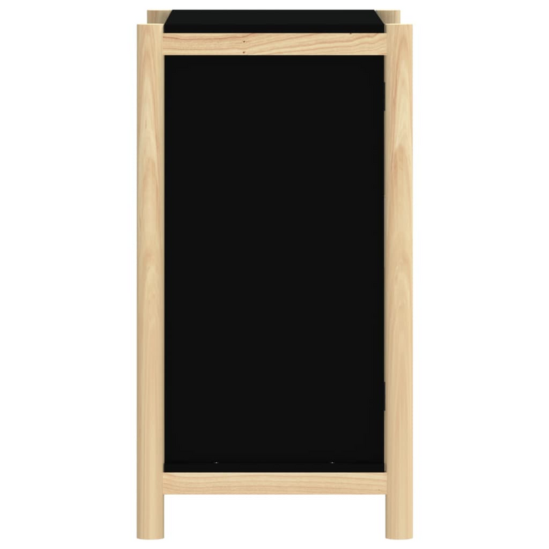 vidaXL Sideboard Black 24.4"x15"x27.6" Engineered Wood