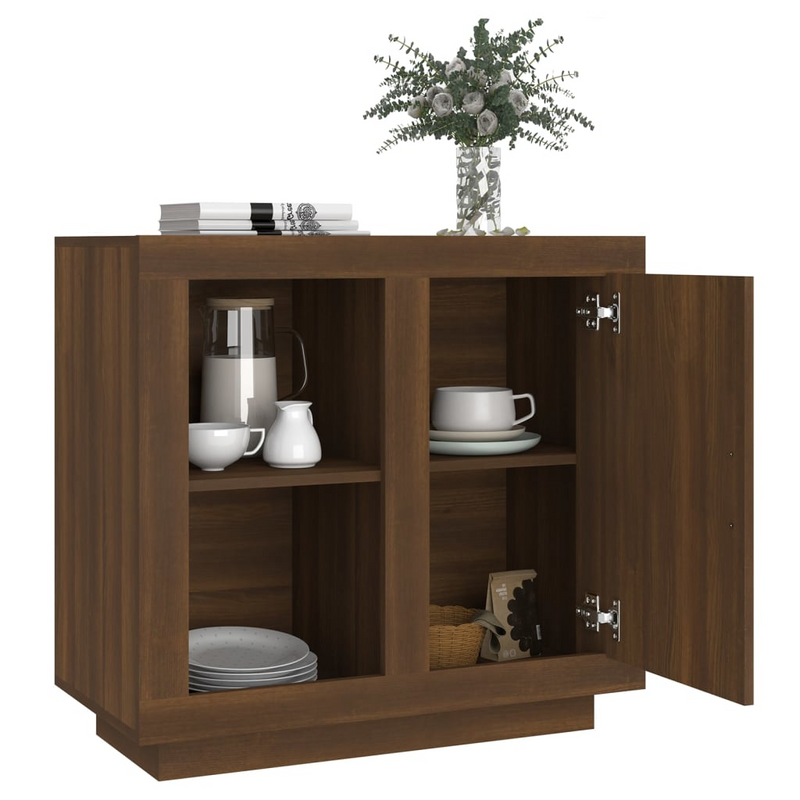 vidaXL Sideboard Brown Oak 31.5"x15.7"x29.5"