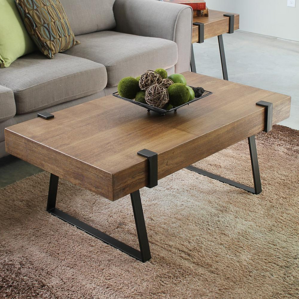 Hamburg Contemporary Contemporary MDF/Metal Coffee Table