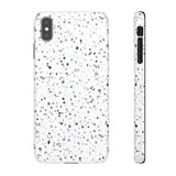 White Terazzo Phone Case