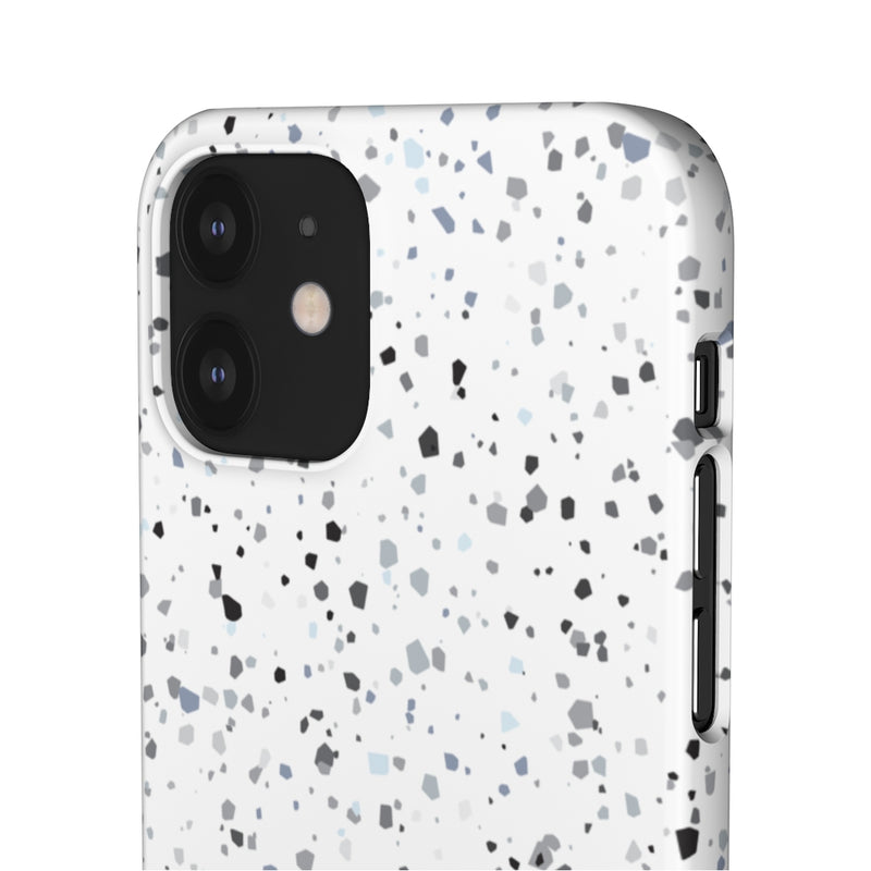 White Terazzo Phone Case