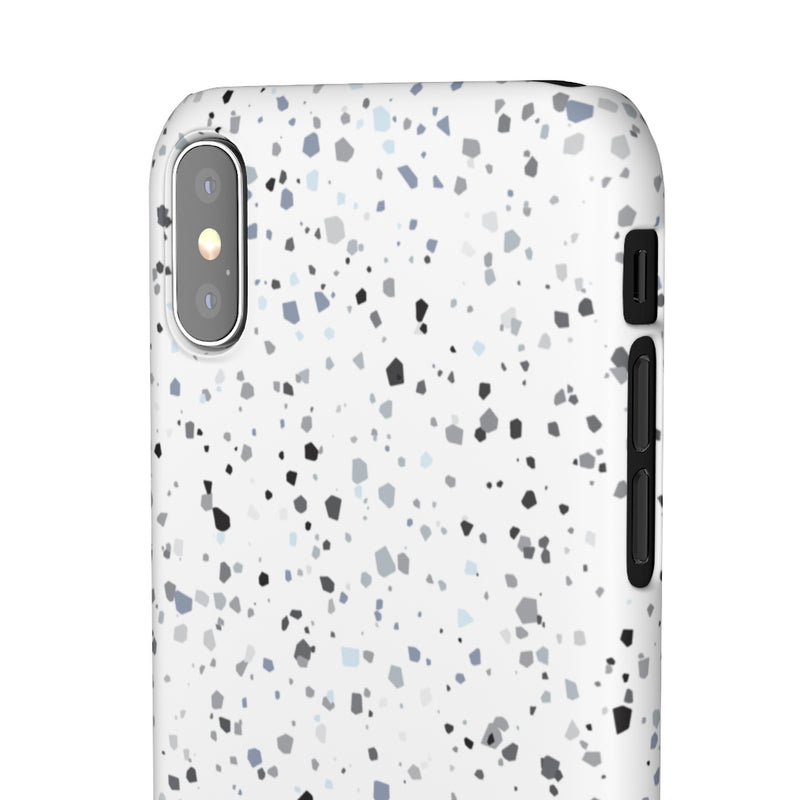 White Terazzo Phone Case