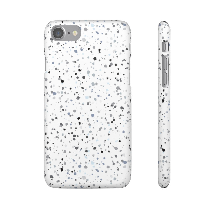 White Terazzo Phone Case