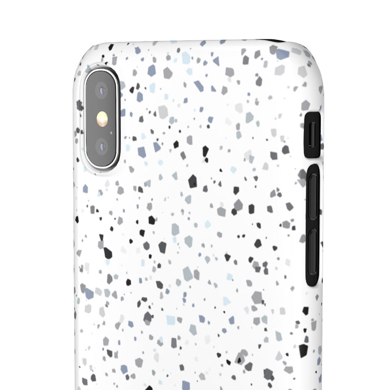 White Terazzo Phone Case