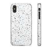 White Terazzo Phone Case