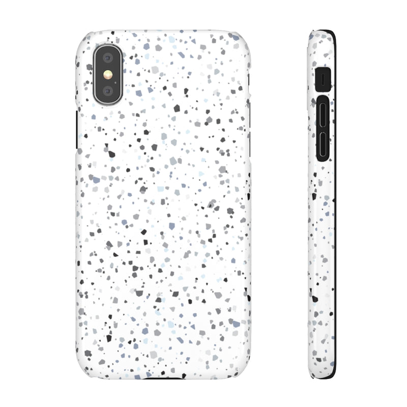 White Terazzo Phone Case