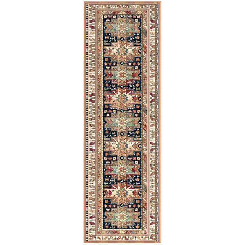 Sonoma Gypsy Rust, Black, Ivory, Aqua Viscose Runner Area Rug, 2'2" x 6'11"