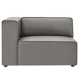 Mingle Vegan Leather 7-Piece Furniture Set - Gray EEI-4796-GRY