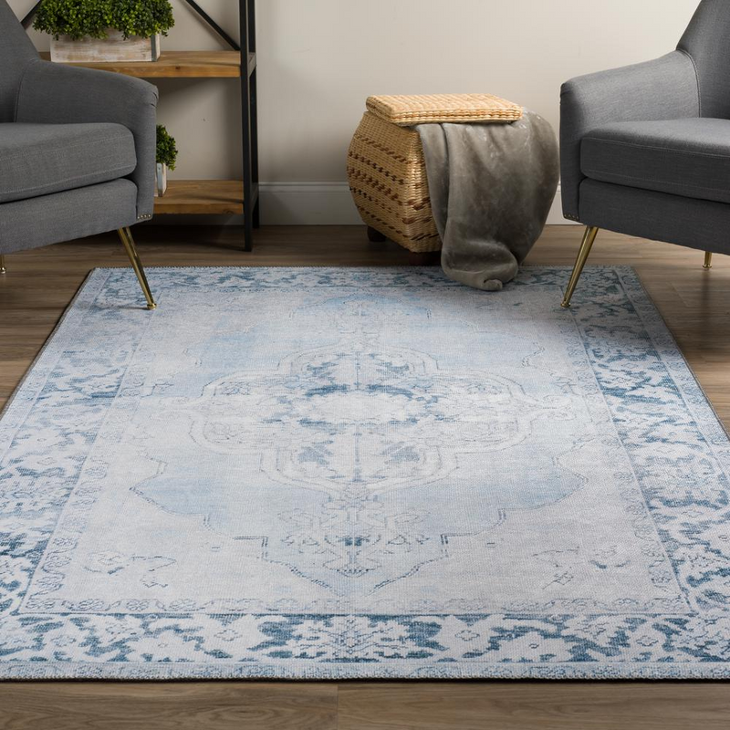 Kensington AKE36SK5X8 Blue, Area Rug