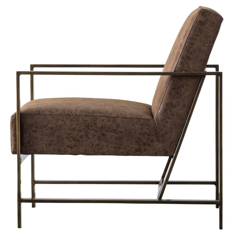 Francis PU Leather Arm Chair