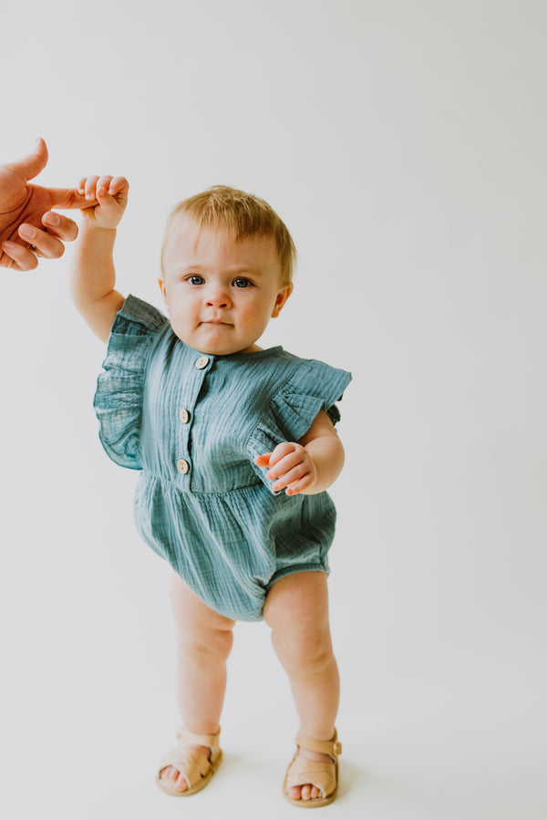 Seafoam Baby Romper