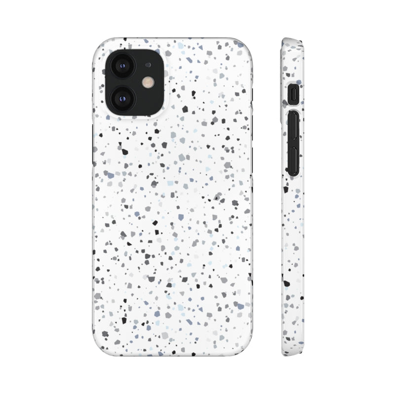 White Terazzo Phone Case