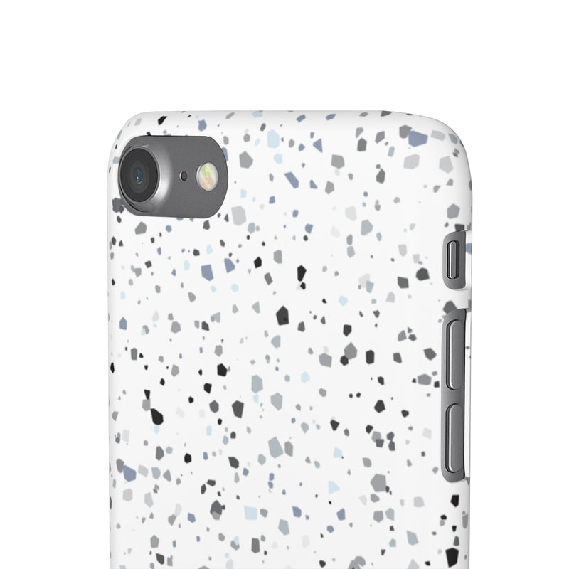 White Terazzo Phone Case