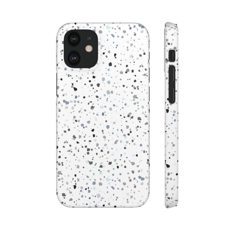 White Terazzo Phone Case