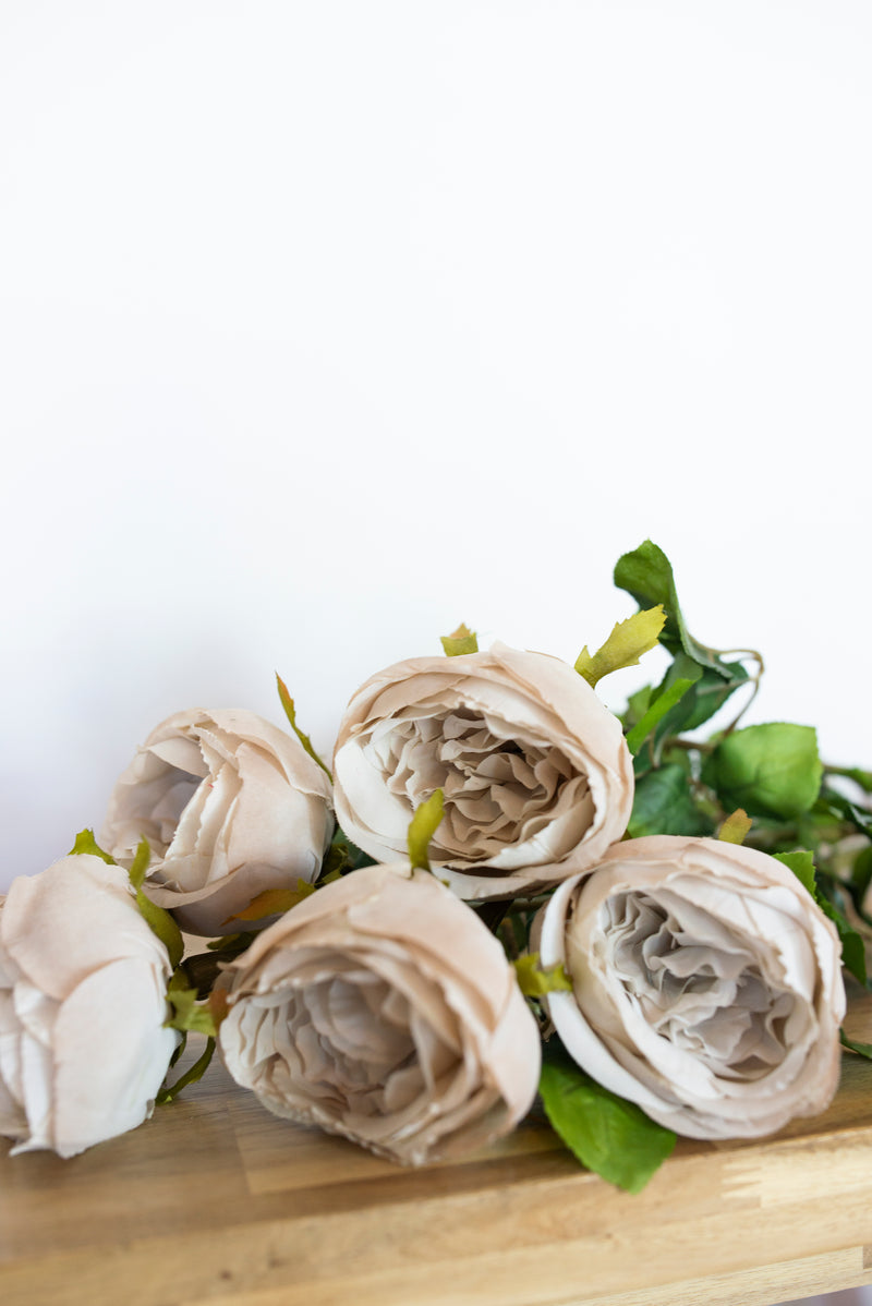 Large Artificial Grey Roses