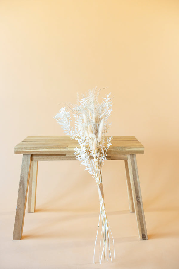 White Boho Scandi Dried Flowers Mix