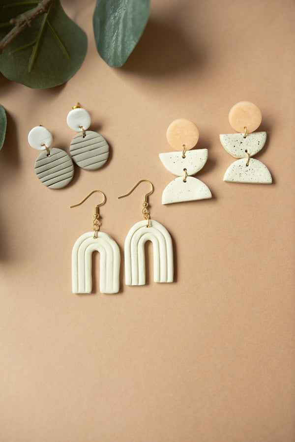 Phae Speackled Clay Earrings